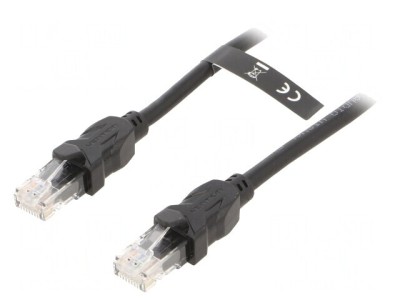 Cablu Patch UTP Cat6 PVC Negru 15m foto