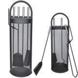 Set accesorii pentru semineu Kaminer, 5 piese, suport metalic, PK008