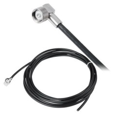 Cablu pentru antena CB, conector LC27, 3,6m - 401676 foto