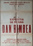 Afis expozitia de pictura Dam Bimbea, Galeria de Arta Cluj-Napoca 1981