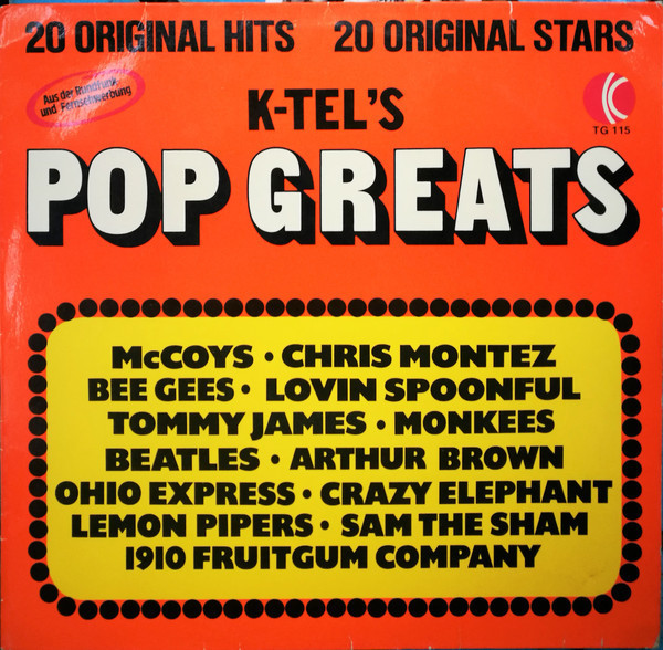 VINIL Various &lrm;&ndash; K-Tel&#039;s Pop Greats - (-VG) -