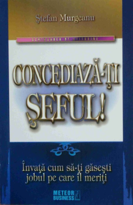 Stefan Murgeanu - Concediaza-ti seful (Editia: 2008)
