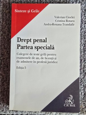 Valerian Cioclei - Drept penal - Partea speciala, editia 5, 2019, 174 pagini, stare buna foto