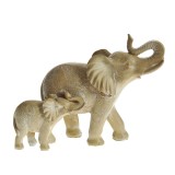 Statueta elefanti decorativi mama si puiul