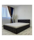 Pat Complet Tapitat Milano WENGE 160X200 FARA SALTEA