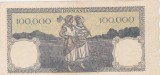 Bancnotă Rom&acirc;nia 100.000 lei 1945 BNR, seria A, numismatică