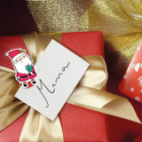 Pensetă de Crăciun cu panglică - Moș Crăciun, reni - 22 x 35 mm - 18 buc., 2 m / pachet