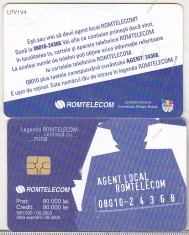 bnk card Cartela telefonica 2003 - Agent local Romtelecom 2 - RO-ROM-0212