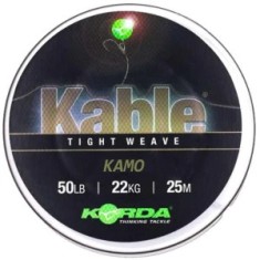 Fir Leadcore KORDA Kable Tight Weave, Kamo, 50lbs, 25m foto