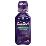 Supliment alimentar ZzzQuil cu melatonină, mușețel și lavandă, aromă fructe de pădure, 354 ml
