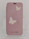 Husa Flip Carte Guess Iphone X / XS., Roz