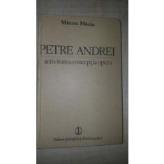 Petre Andrei. Activitatea, conceptia, opera- Mircea Maciu