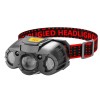 Lanterna led de cap, flippy, cu suport inclus, incarcare usb tip c, raza 100-200m, 5w, 6 trepte de lumina, 400 mah, gri