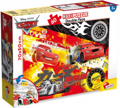 Puzzle de colorat maxi - Fulger McQueen (60 piese) PlayLearn Toys foto
