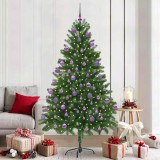 vidaXL Brad de Crăciun cu 300 LED cu suport Verde 210 cm PE 3396346