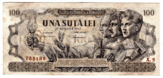Bancnota 100 lei 1947 27 august foto