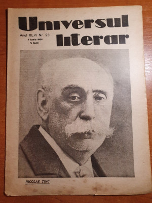 universul literar 1 iunie 1930-maxim gorki,interviu cu poetul dumintru nanu foto