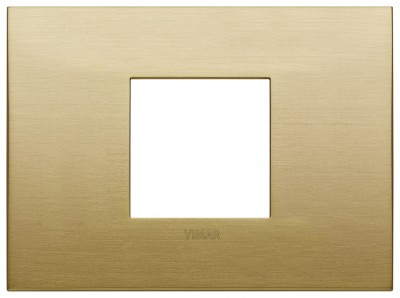 Rama Ornament 2M metal pentru doza de 3M Vimar Arke alama periata 19652.12 foto