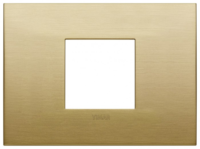 Rama Ornament 2M metal pentru doza de 3M Vimar Arke alama periata 19652.12