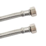 Furtun flexibil inox 3/8, Furtun apă potabilă DVGW, 500mm