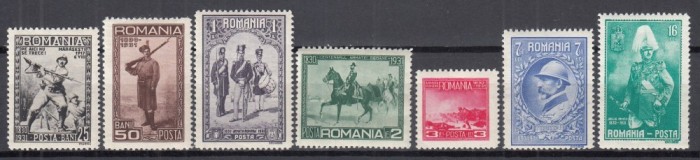 ROMANIA 1931 LP 89 CENTENARUL ARMATEI ROMANE SERIE MNH