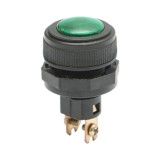 Indicator luminos verde 12V/10A&ndash;24V/5A cu 2 pini universal