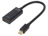 Adaptor DisplayPort 1.2 la HDMI 1.3 0.15m Negru