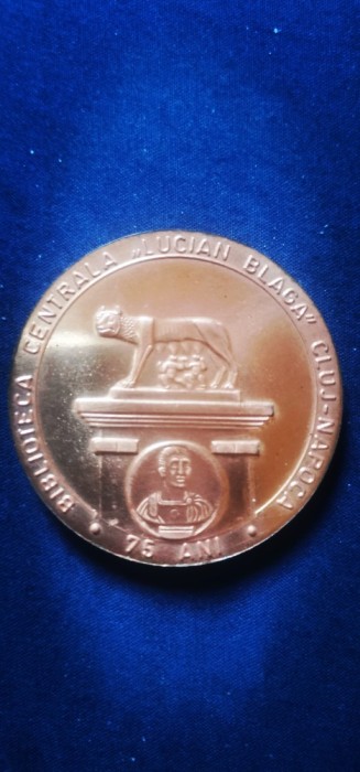 Medalie Biblioteca Centrala &quot;Lucian Blaga&quot; Cluj-Napoca. 75 ani