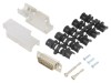 Conector D-Sub Tata 90&Acirc;&deg; ENCITECH 15 Pini Alb Ecranat Aliaj Zinc Montare Cablu
