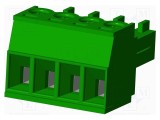 Regletă de conexiuni deconectabilă 3,81mm Amphenol Anytek drept mufă mamă