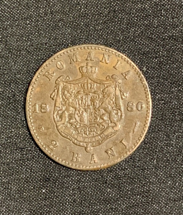 Moneda 2 bani 1880