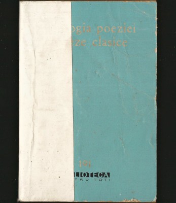 ANTOLOGIA POEZIEI CHINEZE CLASICE - BPT foto