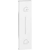 Placa controler simbol IN OUT 1M Living Now Bticino alb KW40