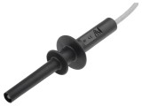 Cablu de măsurare ELECTRO-PJP 10A 5kV mufă banană 4mm capăt liber 1m negru