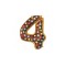 Balon folie aniversare cifra 78 cm-Tip Model 4
