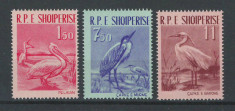 Albania 1961 Mi 630-32 - MNH, nestampilat - Pasari, fauna foto