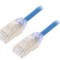 Patch Cord TX6A-28 F/UTP LSZH Albastru 1m 28AWG