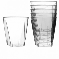 Set 20 Pahare Shot, 60 ml, 4.7x5,2 cm, Transparent, Plastic Reutilizabile