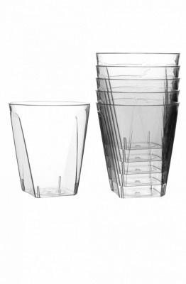 Set 20 Pahare Shot, 60 ml, 4.7x5,2 cm, Transparent, Plastic Reutilizabile foto