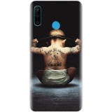 Husa silicon pentru Huawei P30 Lite, Body Builder Cute Baby Tattoo
