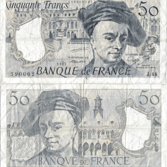 1987, 50 francs (P-152c) - Franța