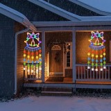 Ghirlanda luminoasa colorata, tip clopotei, lungime 160 cm, cu 60LED-uri, alimentare la priza, multicolor