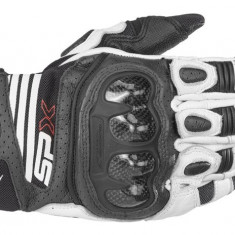 Manusi moto Alpinestars Sp X Air Carbon V2, negru/alb, marime M