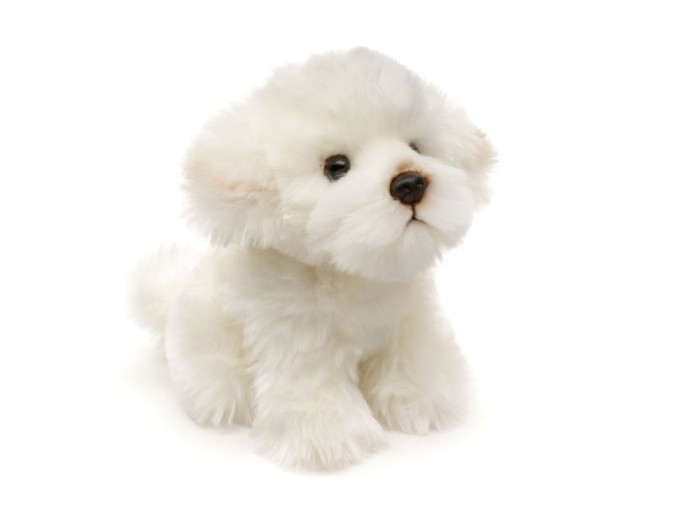 Caine de plush Bichon Maltez de jucarie 12,5cm