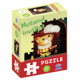 Puzzle clasic - Motanul incaltat, 40 piese