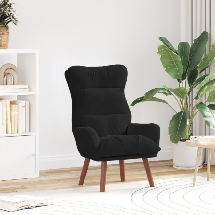 Gossi scaun de relaxare catifea neagra