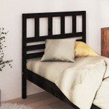 VidaXL Tăblie de pat, negru, 81x4x100 cm, lemn masiv de pin 814123