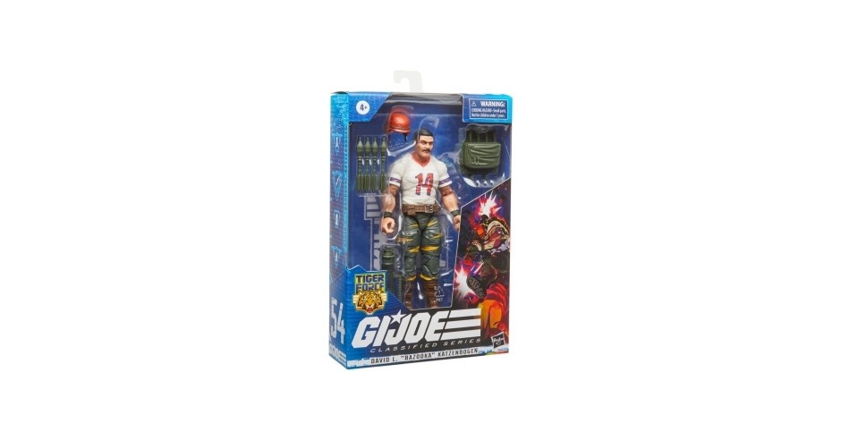 G.I. Joe Classified Series Action Figure David L. Bazooka Katzenbogen - Tiger Force 2023, 15 Cm, Giocattolo Ufficiale Per Collezionisti, Hasbro
