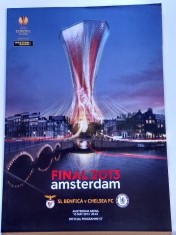 Program meci fotbal BENFICA Lisabona - CHELSEA (finala UEFA CUP 15.05.2013)