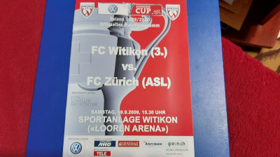 program FC Witikon - FC Zurich foto